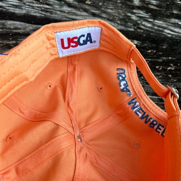 US Open 2015 Chambers Bay Orange Golf Hat Cap USGA Member Adjustable Strap - Picture 5 of 8